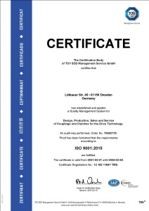 ISO certificate of Kudosworld Germany