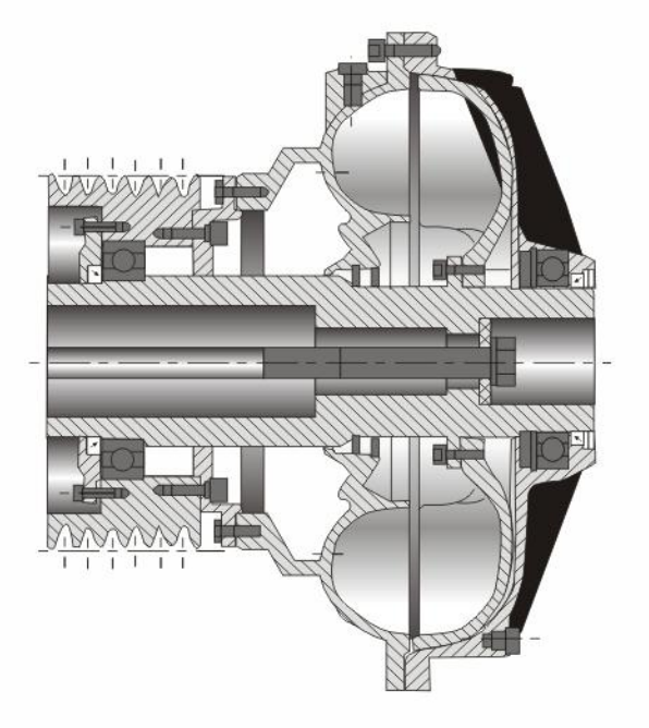 带皮带轮型液力耦合器