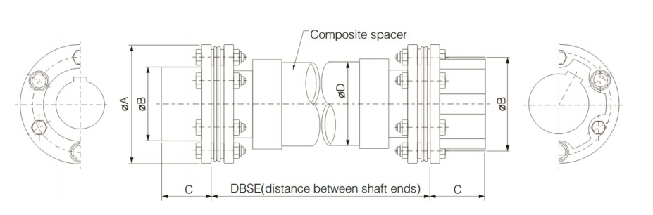 Composite Floating Shaft coupling