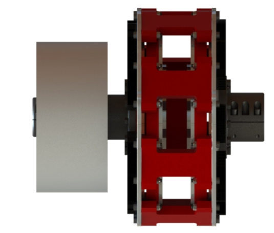 带制动轮限矩型永磁耦合器