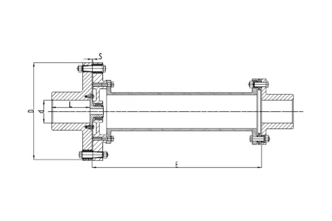 combined elastic coupling