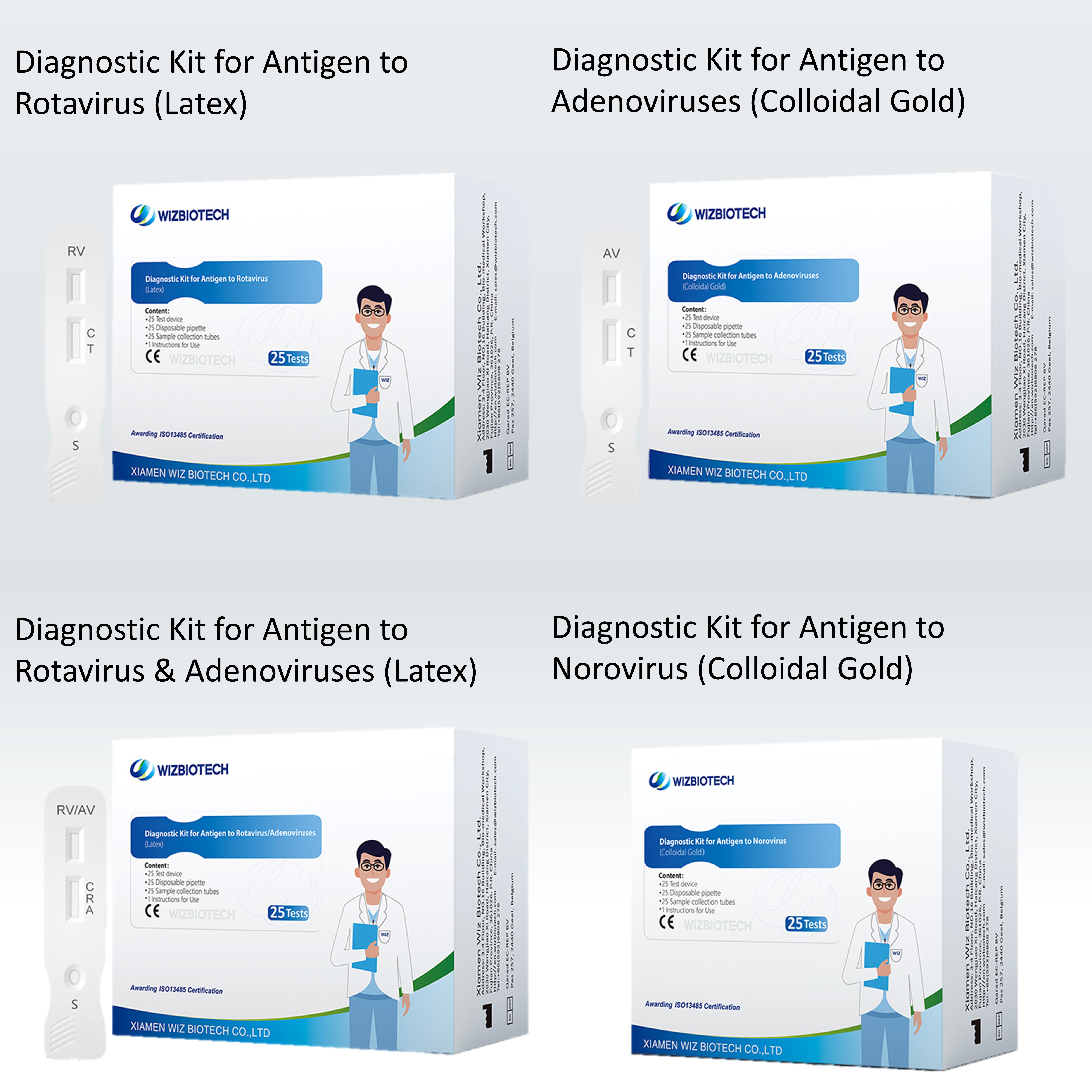 The Application of Rotavirus, Adenovirus, and Norovirus Detection in