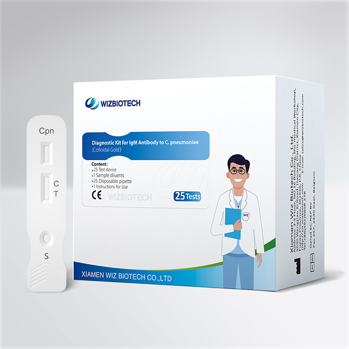 Kit Diagnostik Untuk Antibodi IgM Kepada Chlamydia Pneumoniae(Colloidal Gold)