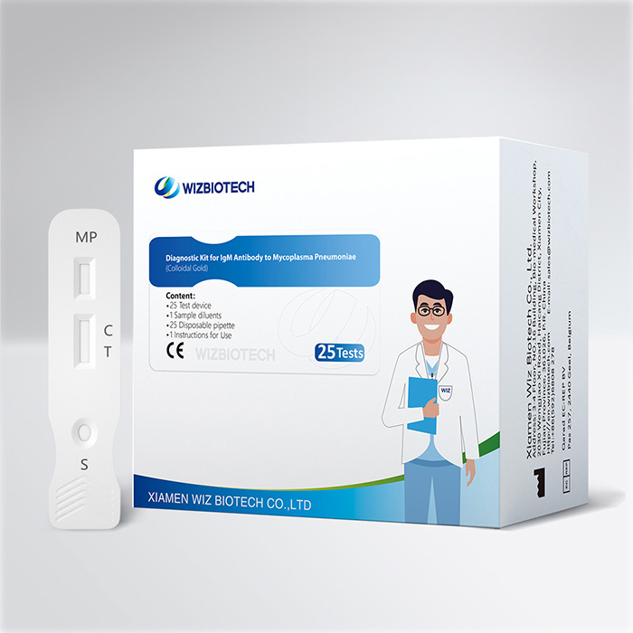 Kit Diagnostik Antibodi IgM Jangkitan Mycoplasma Pneumoniae (Emas Koloid)