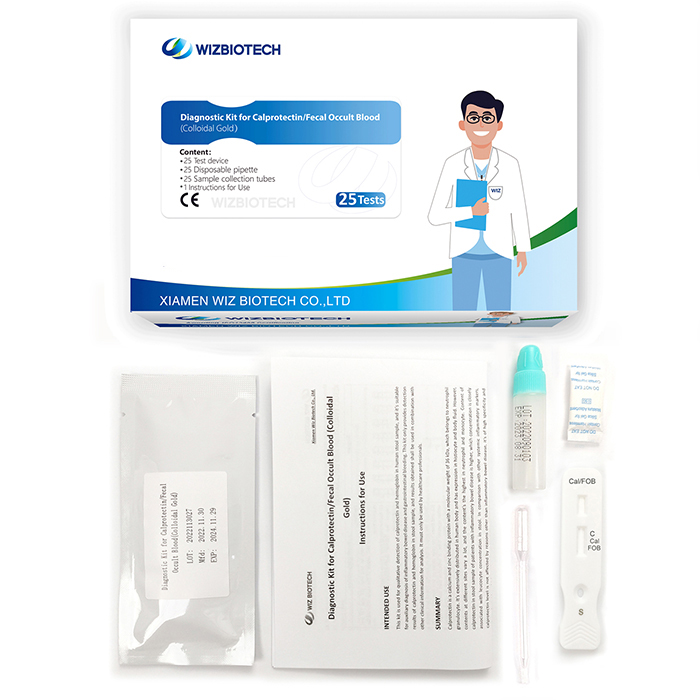 Colon Cancer Calprotectin Fecal Occult Blood Fit Combo Test