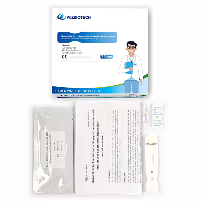 NT-ProBNP Pro-Brain Natriuretic Peptide To Amino-Terminal Rapid Detection Of Heart Failure,Dysponea, ACS (Immunofluorescence)