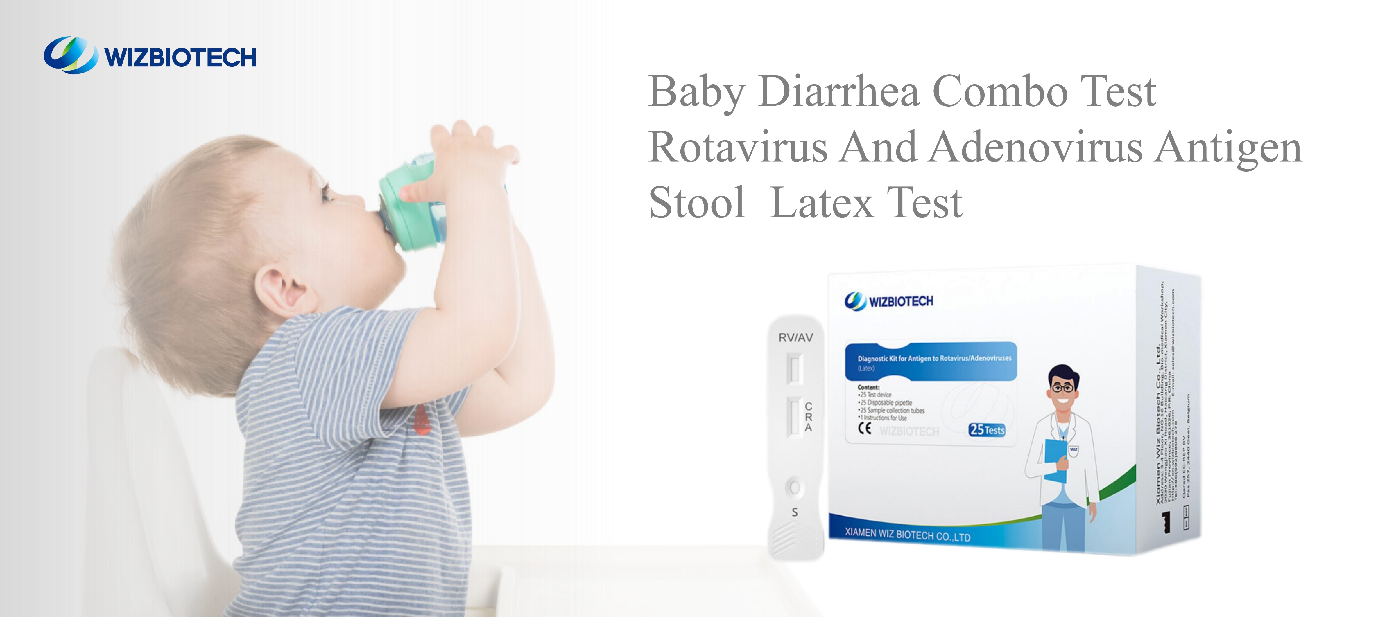 Rotavirus and Adenovirus Antigen Stool Latex Test