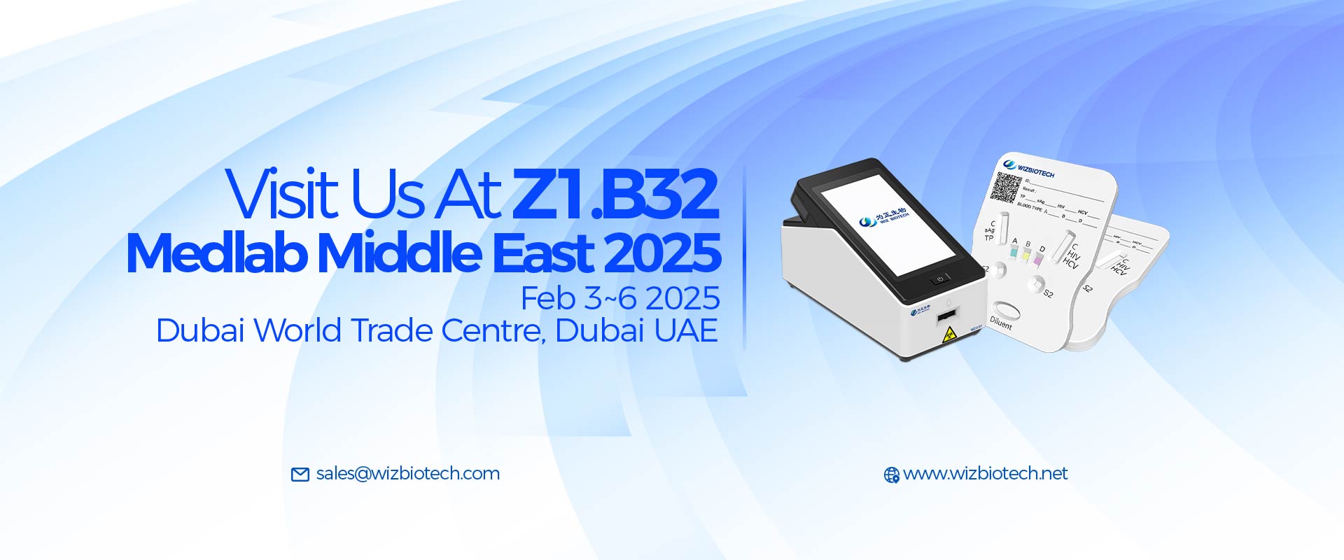 Visit Wizbiotech in Medlab Middle East