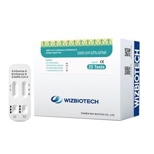 Xét nghiệm nhanh kháng nguyên virus Corona mới FluA,FluB,SARS-CoV-2 (Vàng keo)