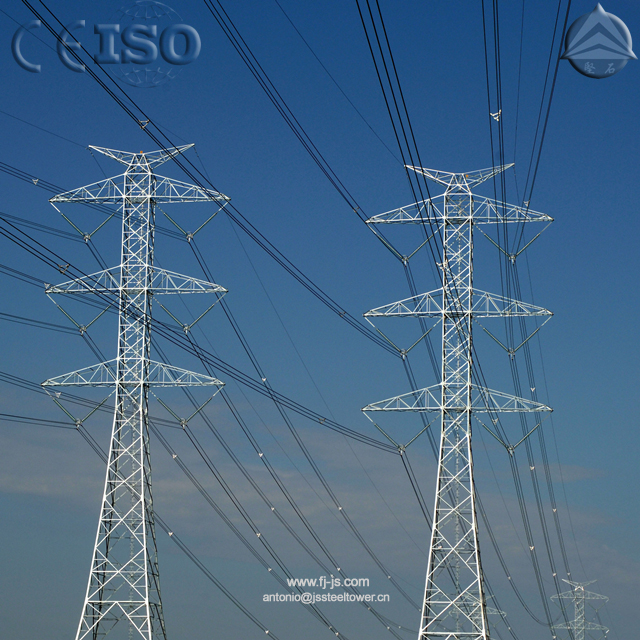 400KV Power Transmission Line Lattice Steel Tower