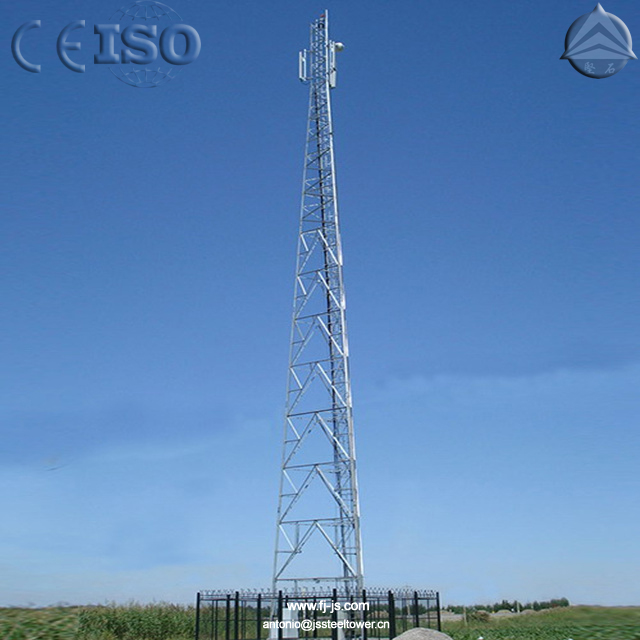 Triangular telecom tower (Tubular, 60 degree angle bar, hybrid)