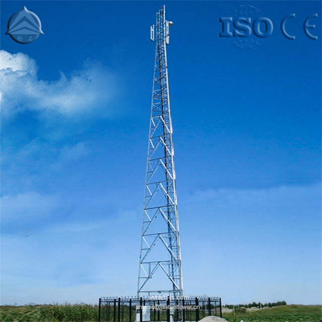 Three Legged Lattice 60 degree Angle Steel Telecom Tower