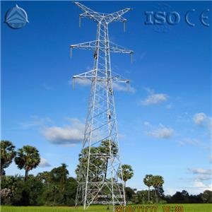 132KV Power Transmission Line Steel Lattice Tower