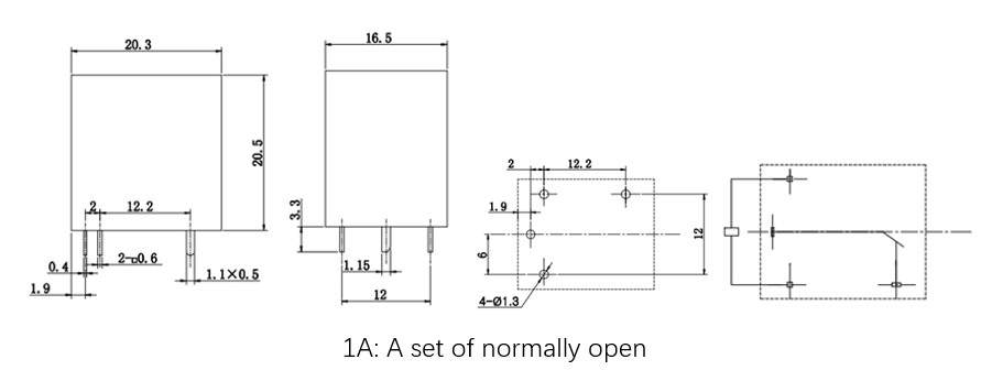 Subminiature power relay