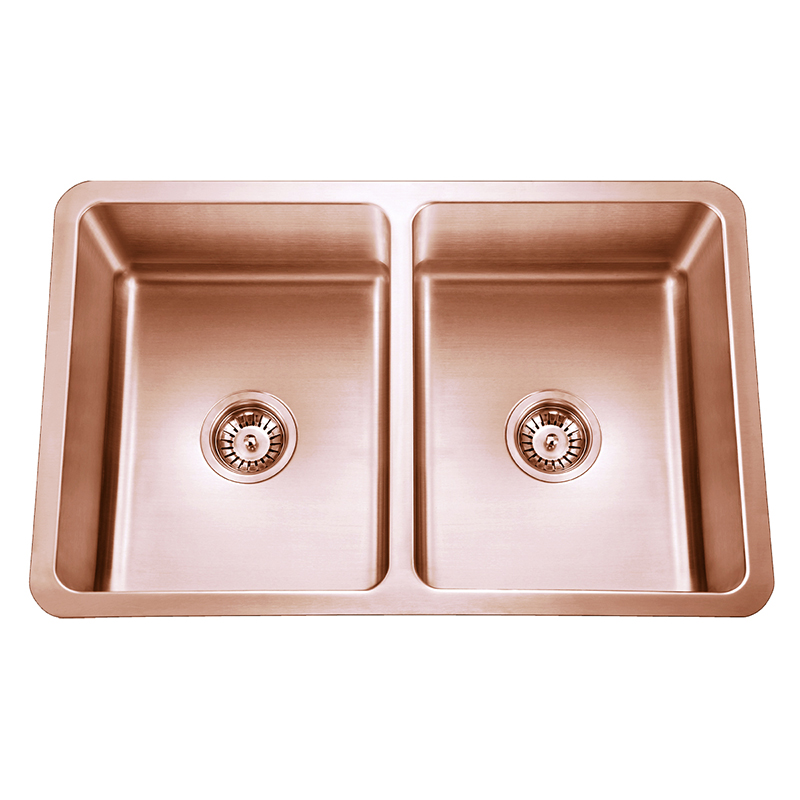 R20 stainless steel double bowl kitchen sink