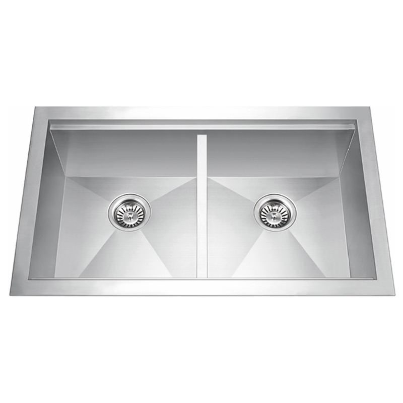 stainless steel double undermount sink