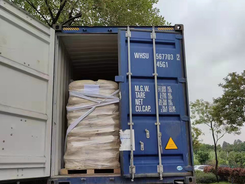 Carregamento de matéria-prima de nylon PA66 para a Arábia Saudita