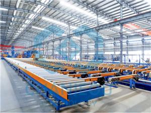 Mesa de manipulación de aluminio tipo correa para prensa de extrusión