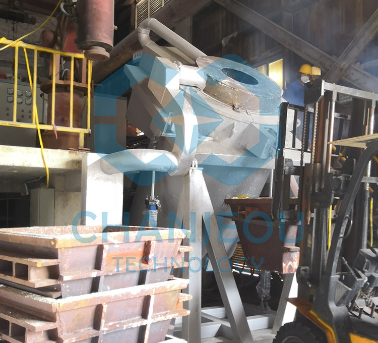 1 Ton Aluminum Crucible Tilting Furnace