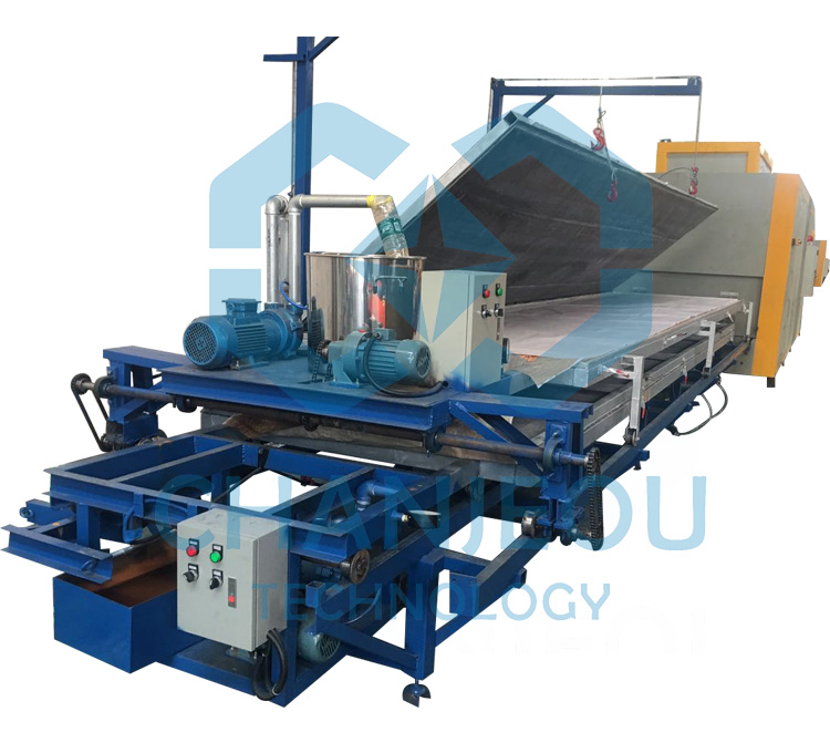 aluminum vacuum wood grain transfer decoration machine after powder coating treatment