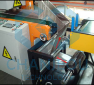 Automatic ultrasonic film welding packing machine for profile transfer