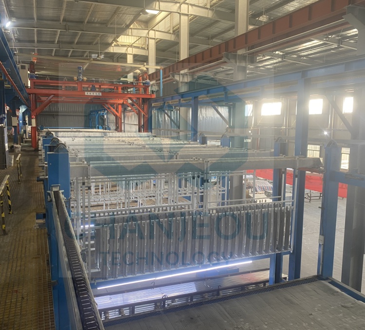 Aluminium anodizing line