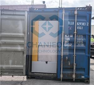 Máquina de sublimación de aluminio con recubrimiento en polvo de veta de madera enviada a Argentina