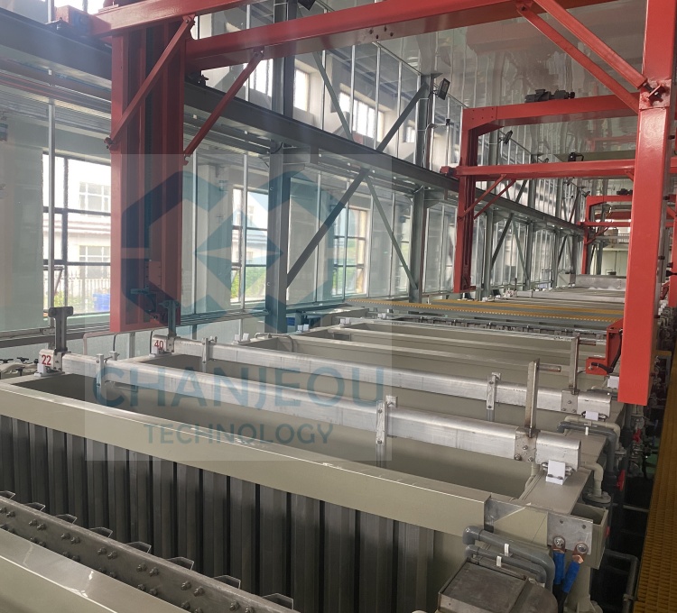 Small aluminum parts anodizing equipment line