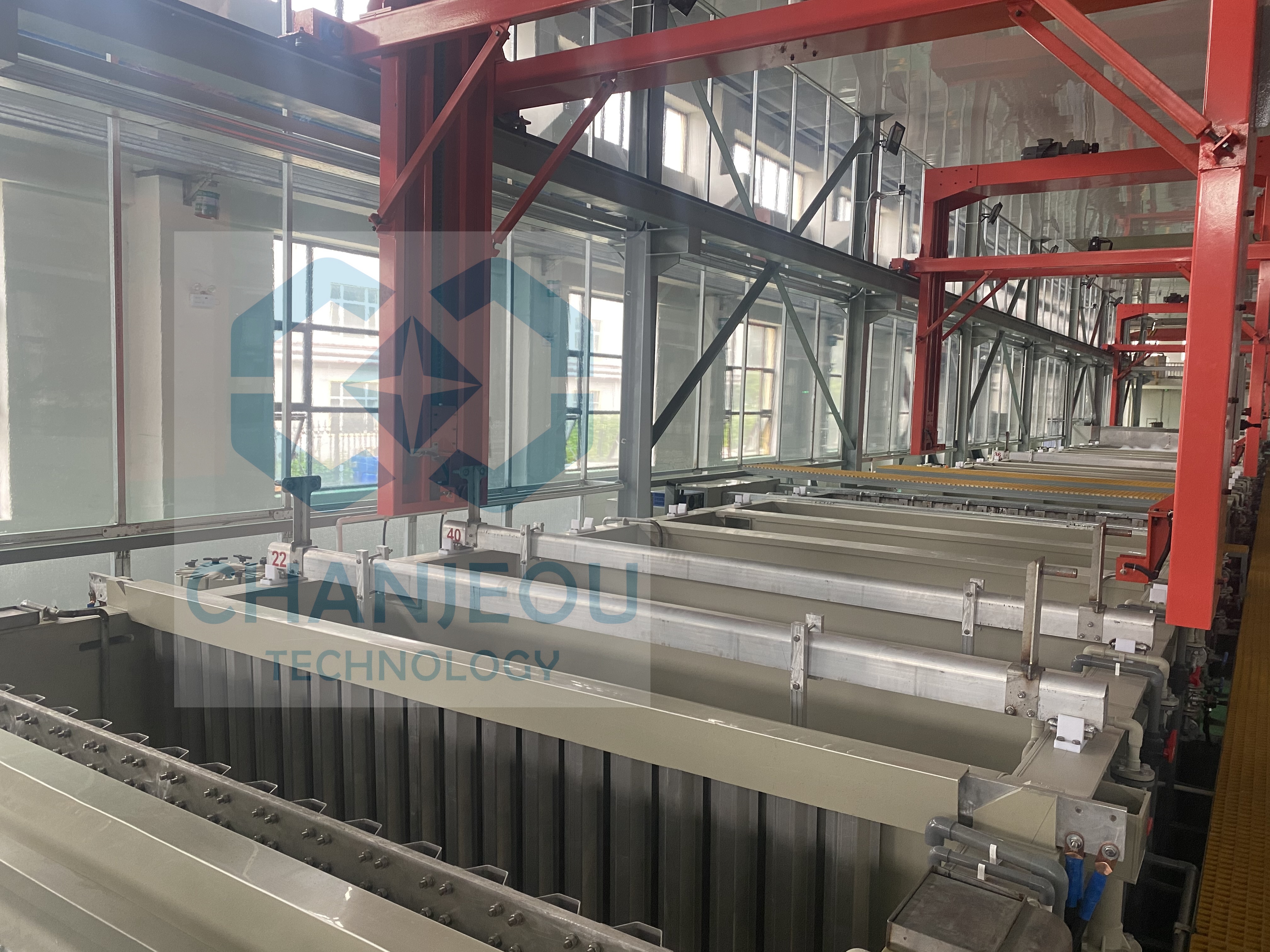 aluminum anodizing line