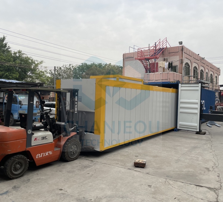 Envío de máquina de sublimación de vetas de madera de aluminio a Arabia Saudita.