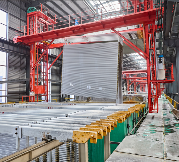 What should do if blackening occurs during the oxidation process of aluminum profiles