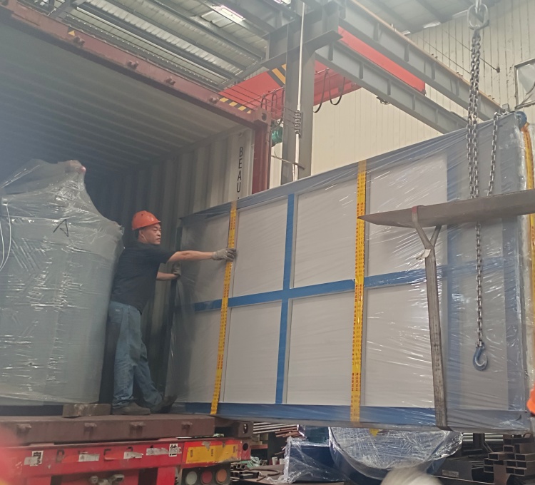 Dispatch 6baskets aging furnace,30kw nitriding furnace ,workshop 3T crane machine to Egypt