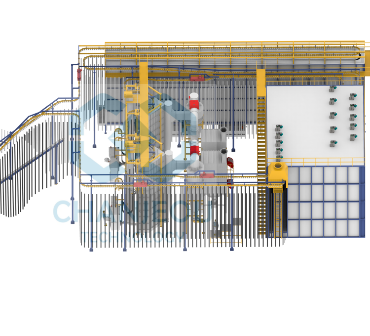 vertical spraying machine