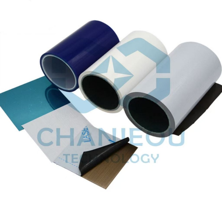 Black and white PE protective film for door and window frames