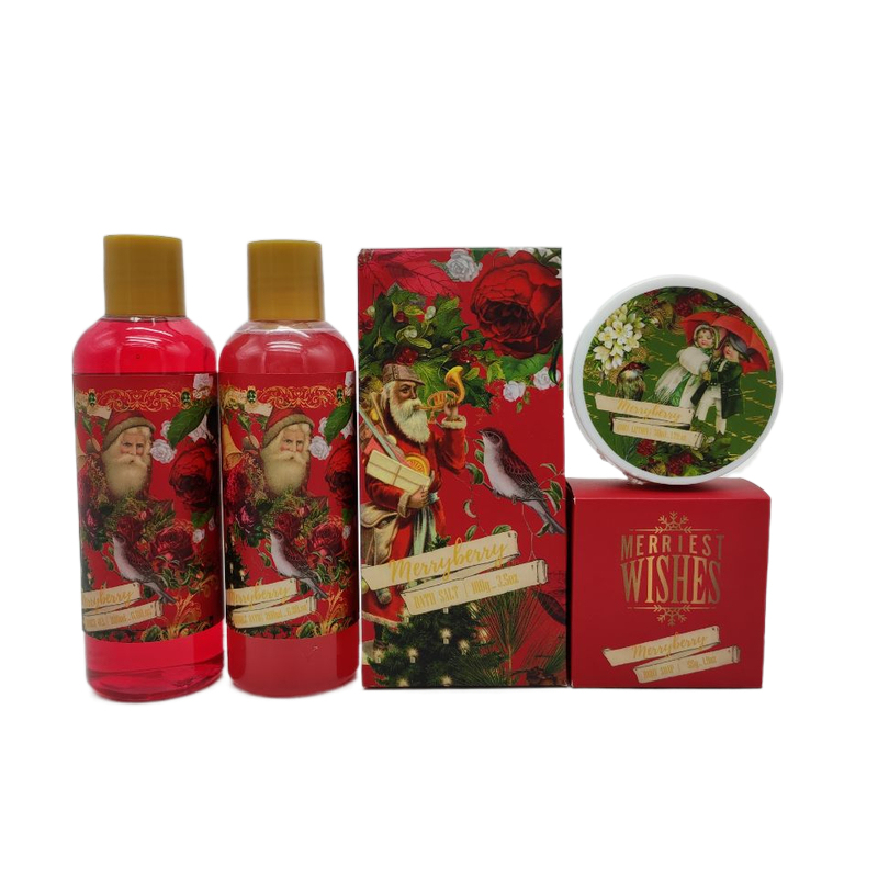 Set regalo di gel doccia alla vaniglia Merry Holiday