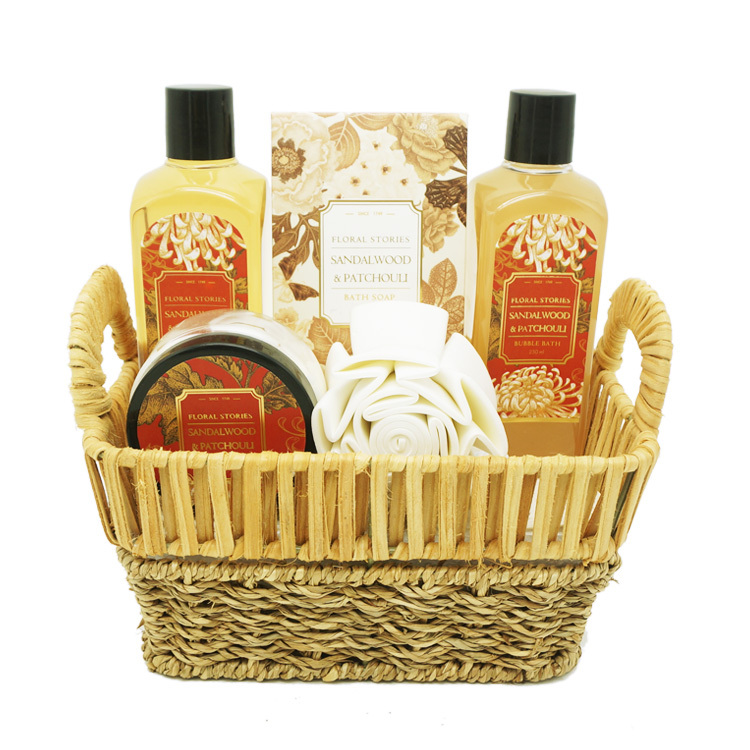 Floral Story Sandalwood Bubble Bath Shower Gift Set