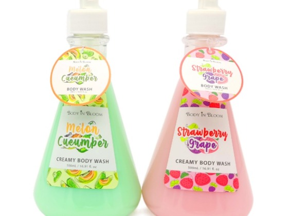 Lait de douche exfoliant à l'acide hyaluronique Crème de bain à la rose Lait