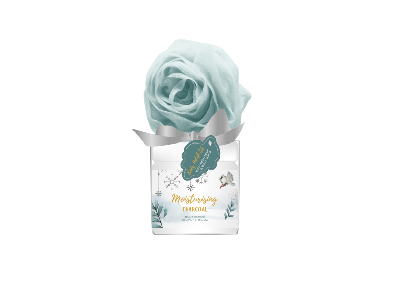 Moisturising Charcoal Body Scrub Lavender Bath Scrub
