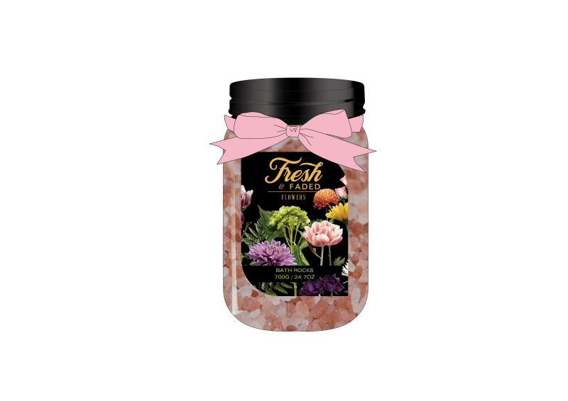 Luxury Pink Himalayan Salt Rose Muscle Relief Soak Epsom