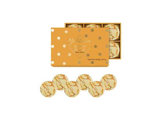 Bombe à vapeur aromatique pour salle de bain à la menthe poivrée de Noël