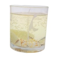 Bougie de massage en gelée de cristal Bougie de cire votive à la lavande