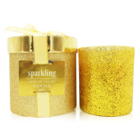 Bougie de massage en gelée de cristal Bougie de cire votive à la lavande