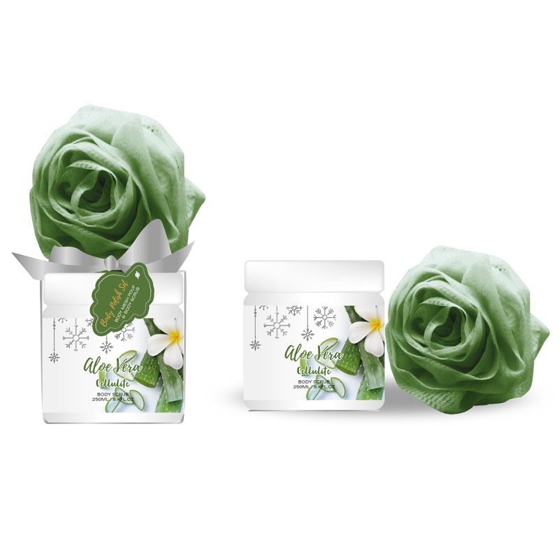 Brightening Olive Aloe Vera Cellulite Body Scrub