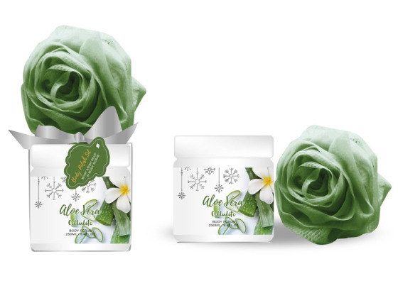 Brightening Olive Aloe Vera Cellulite Body Scrub