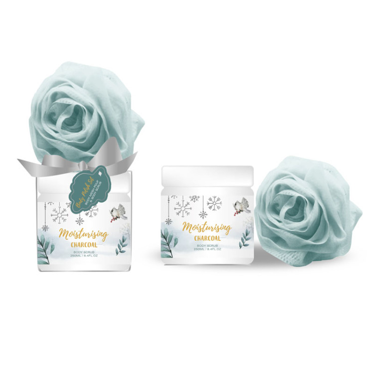 Moisturising Charcoal Body Scrub Lavender Bath Scrub