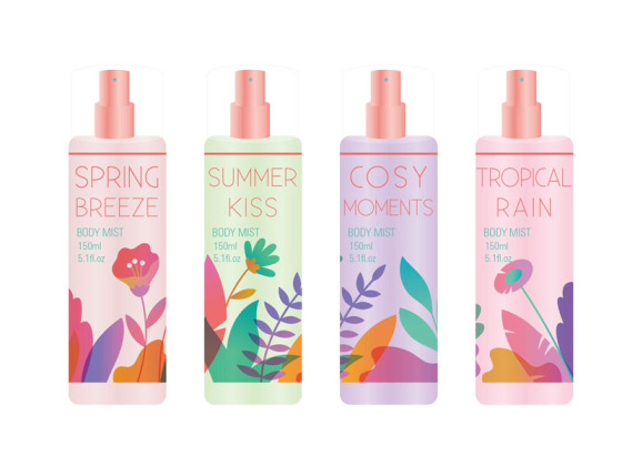 Vanilkový parfém s vůní na vlasy a tělo