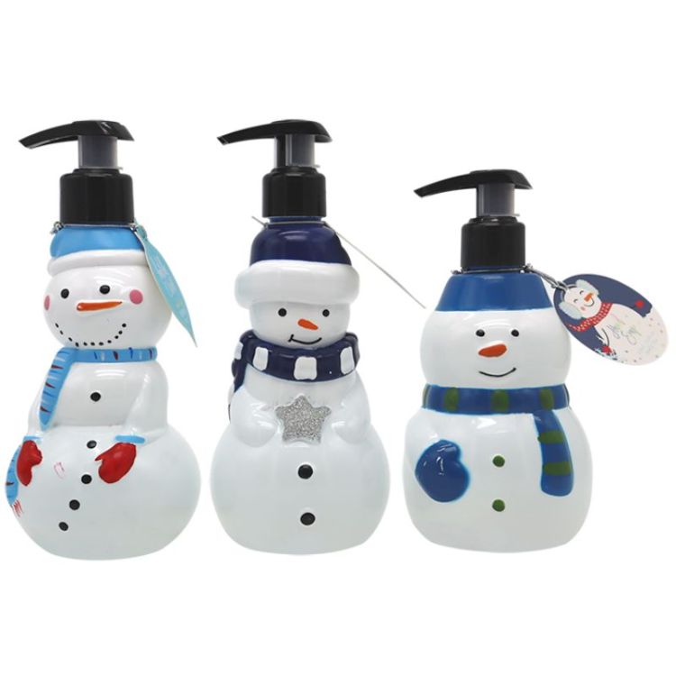 Savon pour les mains en polyrésine en forme de bonhomme de neige, cadeau de Noël