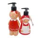 Dispensadores de jabón líquido para manos de Papá Noel y la Sra. Claus