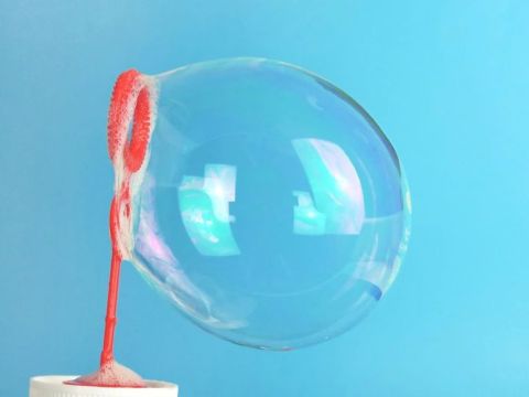 How does foaming hand soap produce more bubbles?