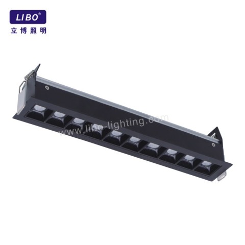 Indoor Recessed Aluminum Fixture Black Downlight